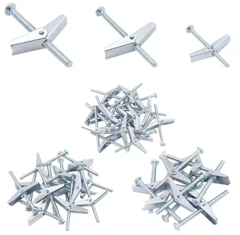 Heavy-Duty Metal Hollow Wall Toggle Bolts with Wing Nut Drywall Toggle Bolts and Screws Drywall Anchors and Screws Kit