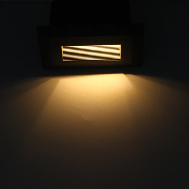 
Aluminium Recessed mounted LED Step light 120V 220V 3W Wall light for cinemar 