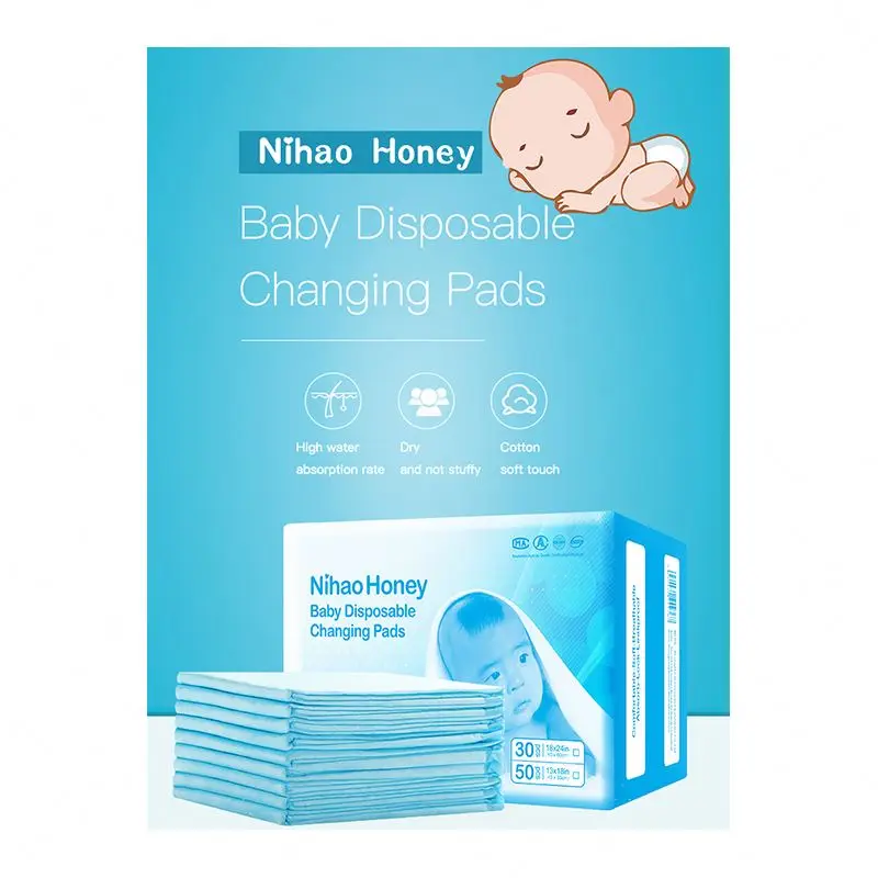 Pee pad manufacturers 40*60 4 pack washable underpads baby diaper disposable under pad for babies