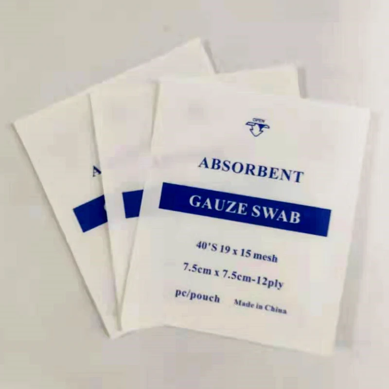 Banghaoning Medical sterile gauze swab medical bandage pad non woven Gauze Swabs Gauze Sponges