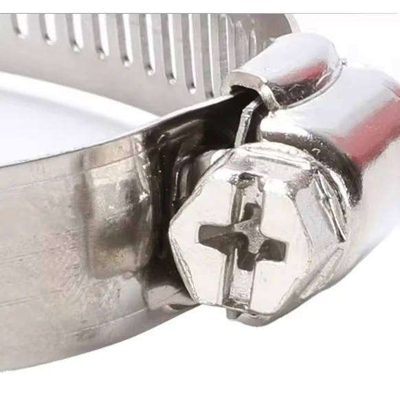 Factory Direct SaleAmerican adjustable pipe clamp worm gear 201 stainless steel hose clamp