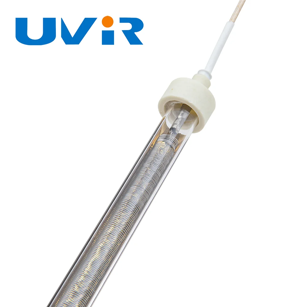 SC05 Infrared quartz gold-plated halogen heating tube for fast drying of shoe making machine