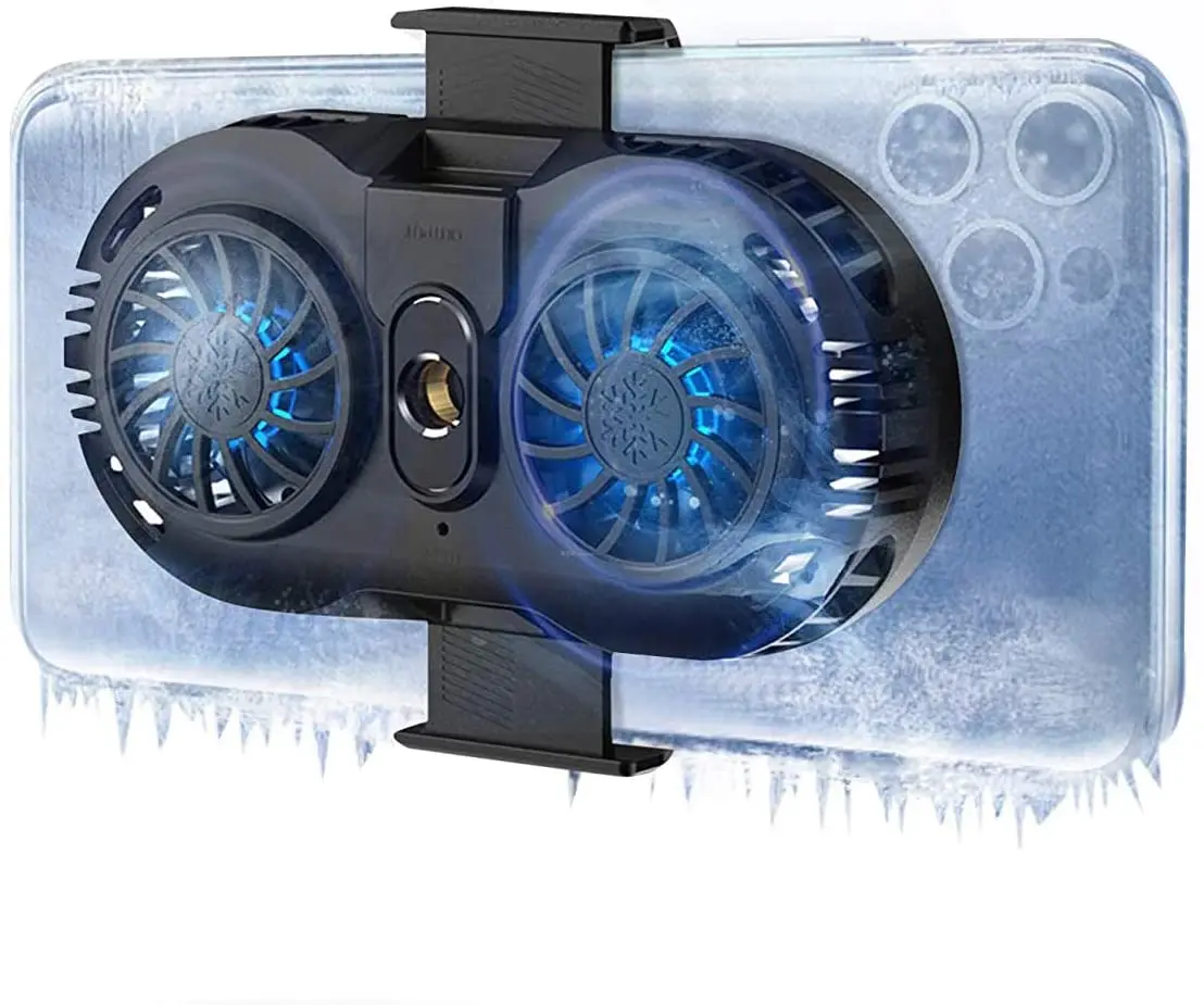 Newest style Gaming Mobile Phone Cooling Fan USB Gamepad Semiconductor Radiator Cooler Holder