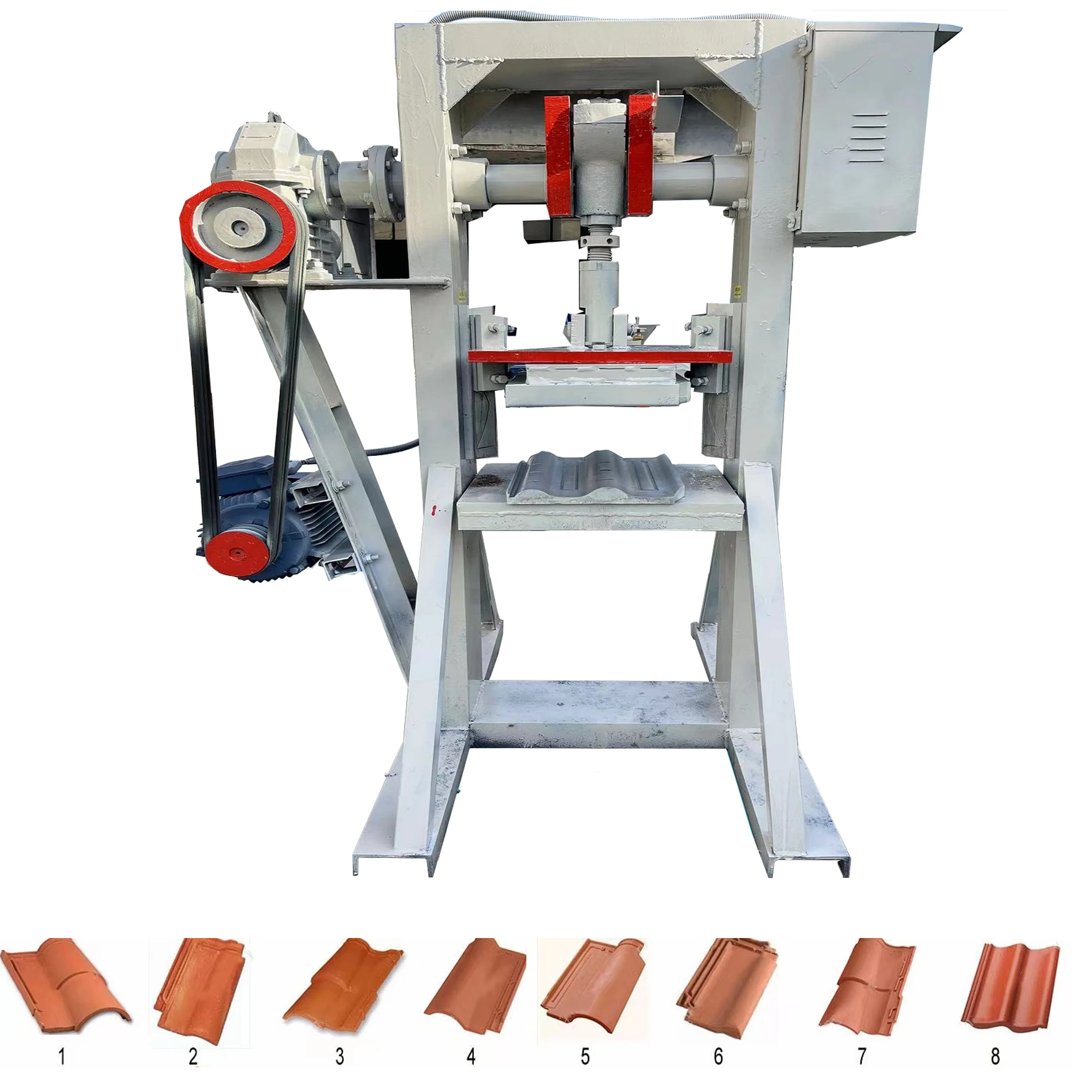 Automatic Hydraulic Pneumatic Extruder clay roof press tile forming making machine price and price in 2022