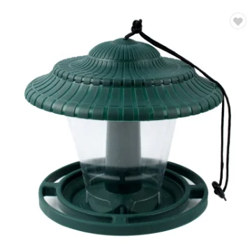 Вешалка товары для птиц на открытом воздухе домик пластиковая диких птиц арахис питание семян Фидер декоративные настольные лампы для птицы