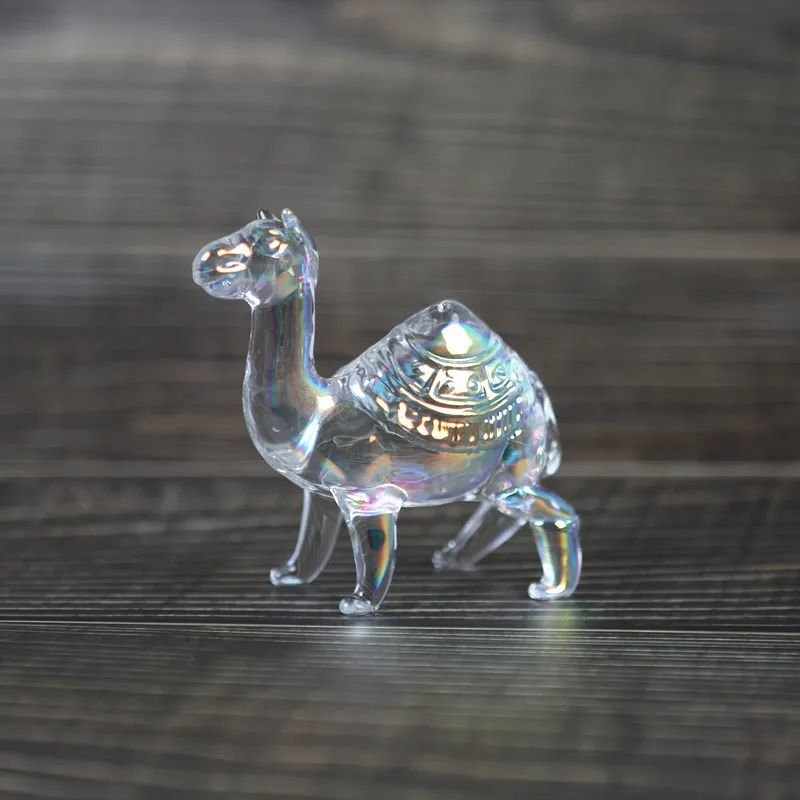 Latest Hand Carved crystal animal carvings Crystal Camel Ornaments For Home Decoration And Giveaway