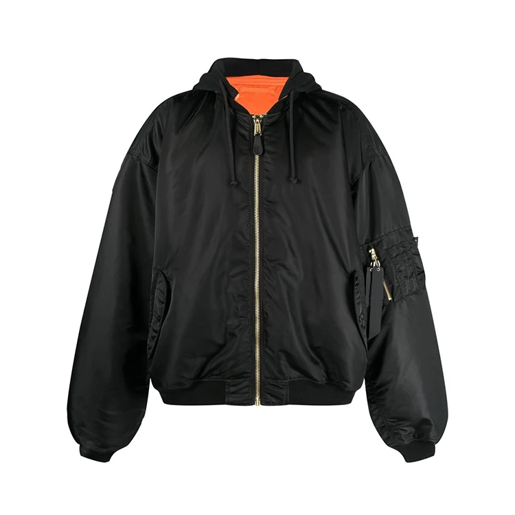 custom men fashion outdoor thick ma1 flight blank oversize bomber jackets