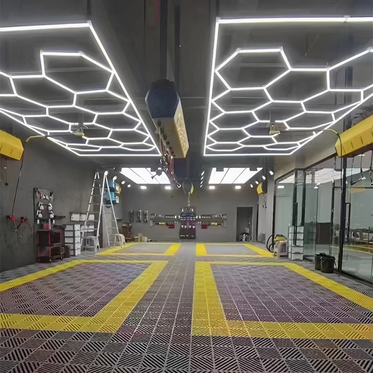 AC Powered White LED Honeycomb Light for Car Shop Garage Workshop & Clothing Store Working Purpose