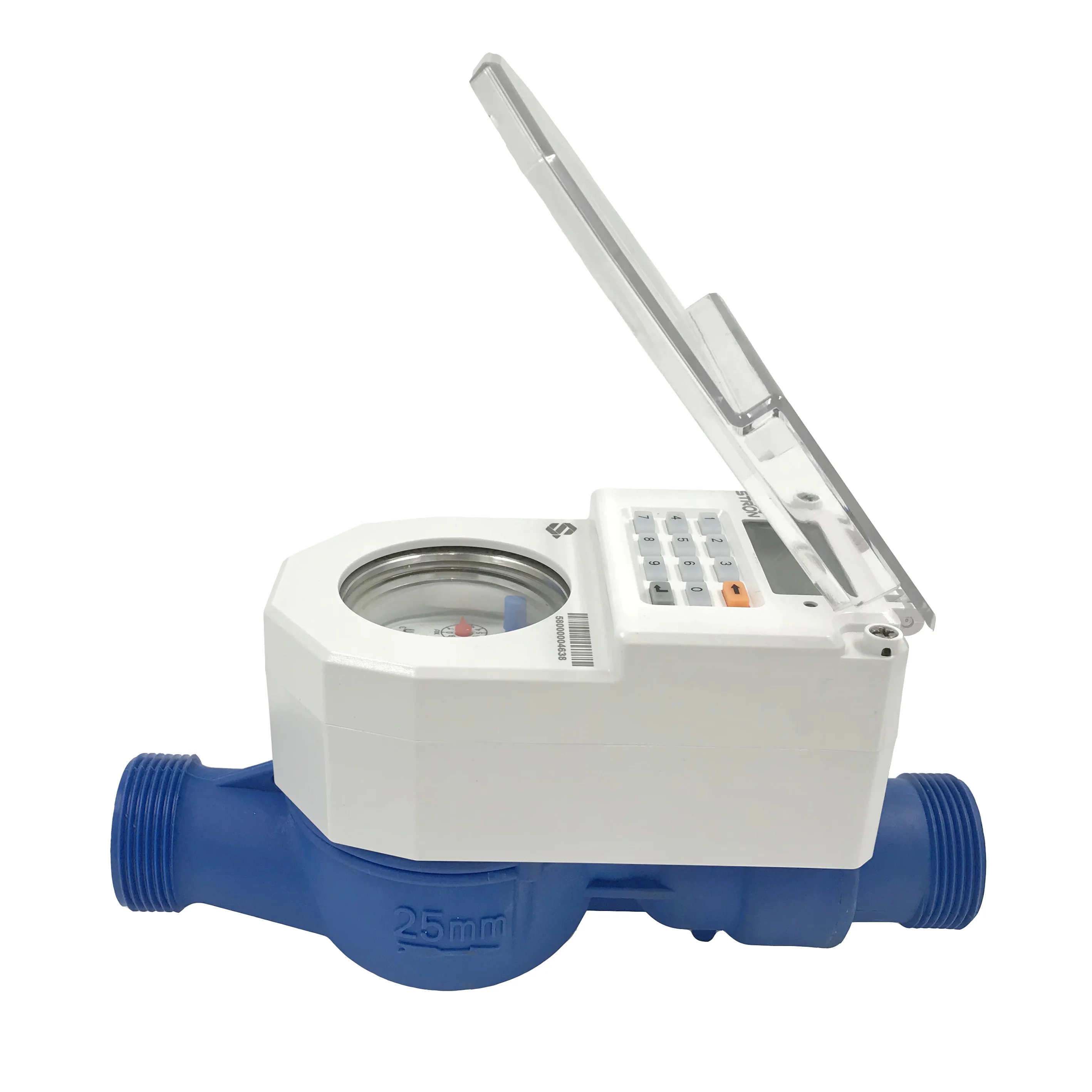 DN15 Plastic Residential Keypad Token Type Class B Prepaid Water Meter with Vending Software
