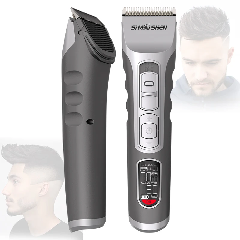 Professional Rechargeable Cordless Trimmer Hair Clippers1.0-1.9mm Gapped Electric Hair Clippers Beard trimmer