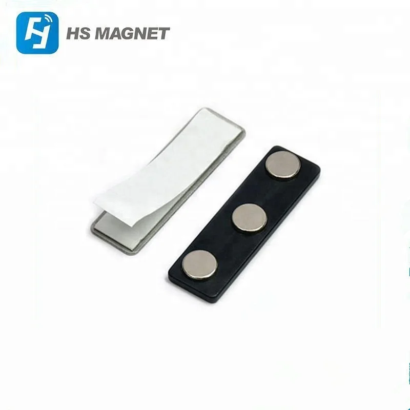 Magnetic Name Tag DIY Name Badges Name Tag Badge Magnets with Adhesive Tape and Plastic Blank Badge