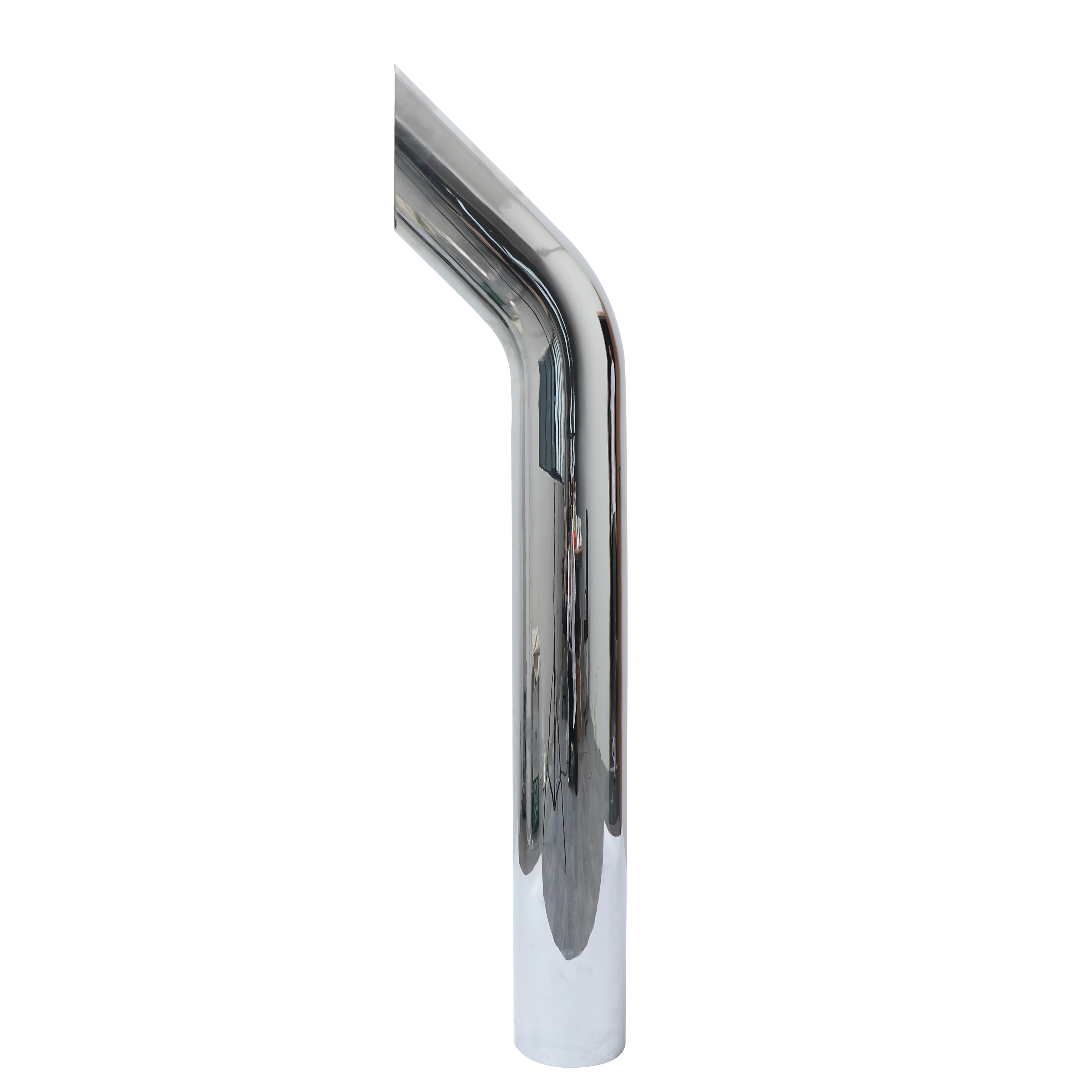 Ninetin Truxpro Chrome Exhaust Pipe 8 Inch Diameter Bullhorn Top Stack 54 Inch Long for Semi Trucks