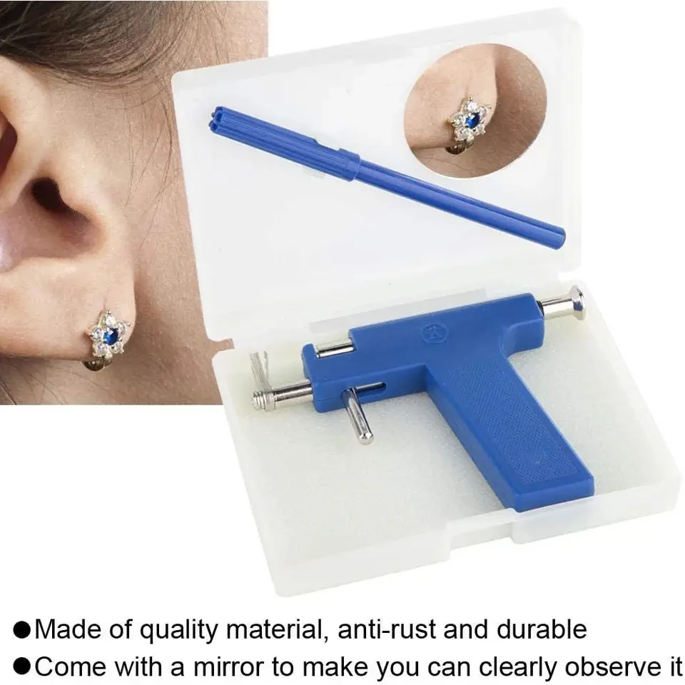 Blue Plastic Ear Piercing