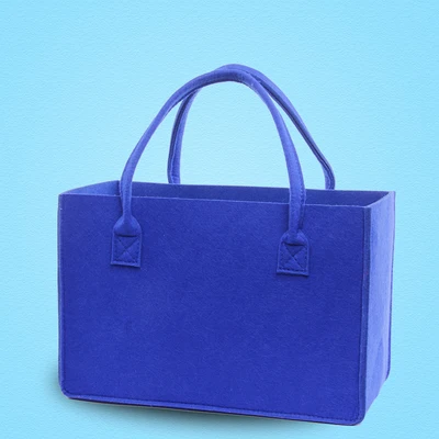 Factory Supplier Custom Logo Fashion Felt Tote Bag Handbag