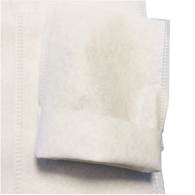 Disposable Molton Spunlaced Nonwoven Patient Body Cleaning Waterproof Washing Gloves