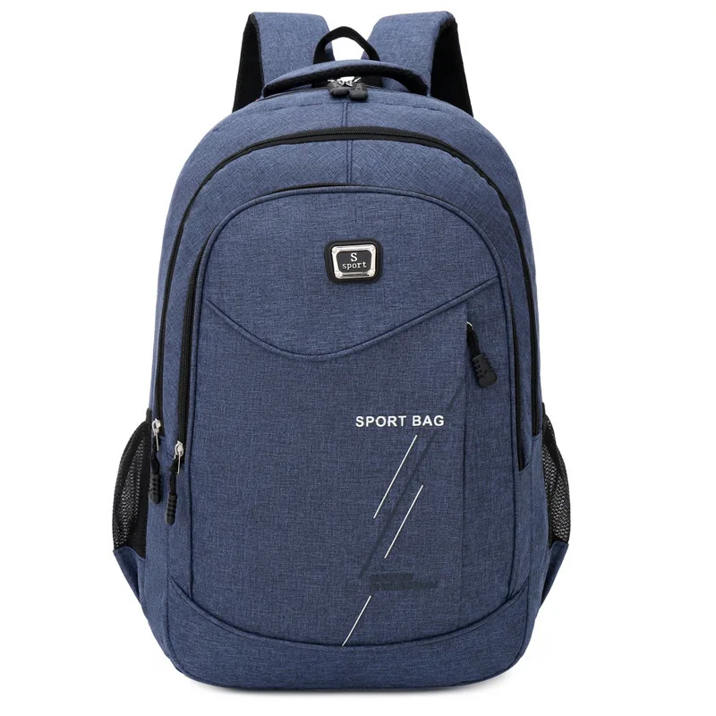 Multifunctional Laptop Backpack New Fashion Leisure Business Waterproof Polyester Design Custom Logo Nylon Letter Zipper Unisex