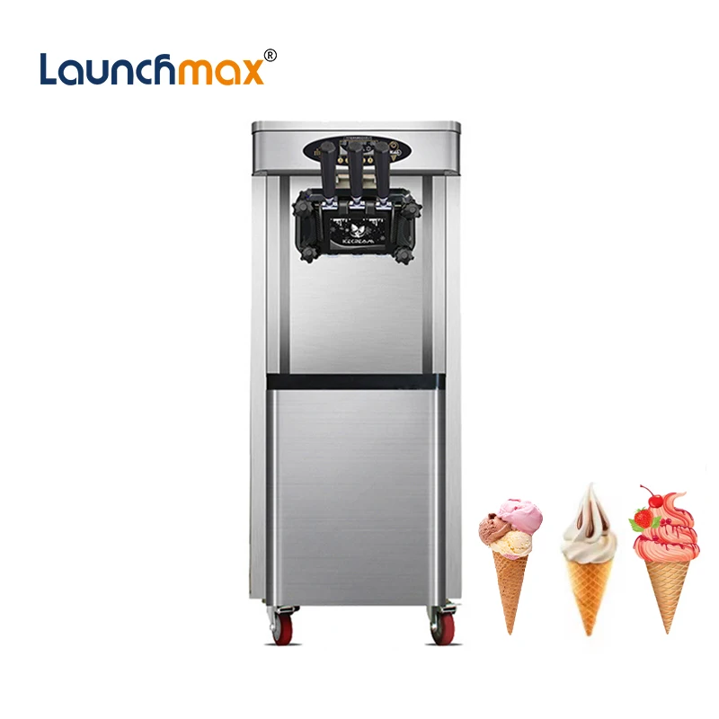 Factory sales best price ice cream machine commercial soft ice cream maker 2+1 flavors ice cream machine
