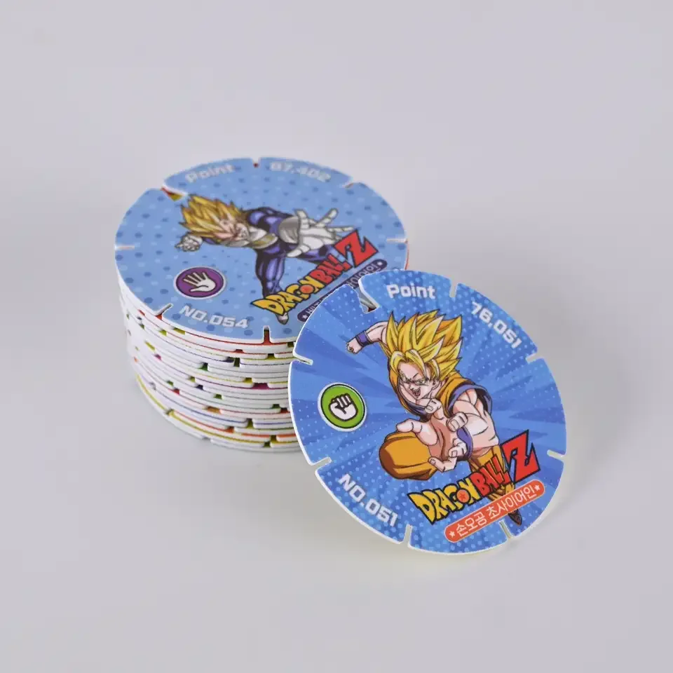 Индивидуальный дизайн Tazo фабрика Pokmon Бумага Пластиковая Круглая голограмма фольга на заказ Pogs