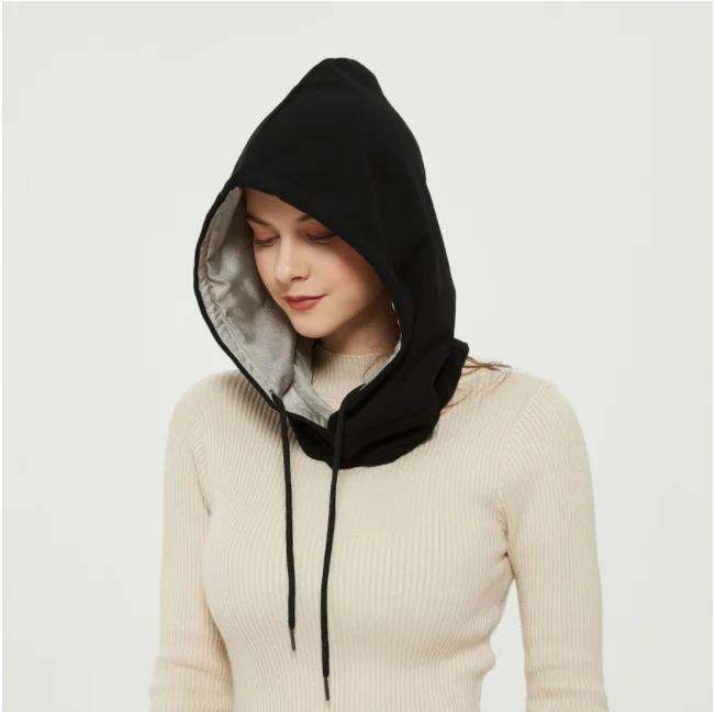 Silver Fabric EMF Hat Warm Woman Man Winter Hat EMF Protection Shielding Hood RF Blocking Cotton Hood Hat