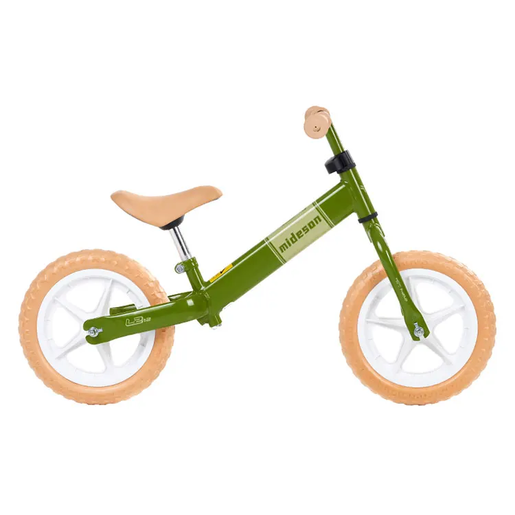 Factory OEM available cheap children 12  inch baby Balance bicycle for 2 years old children green