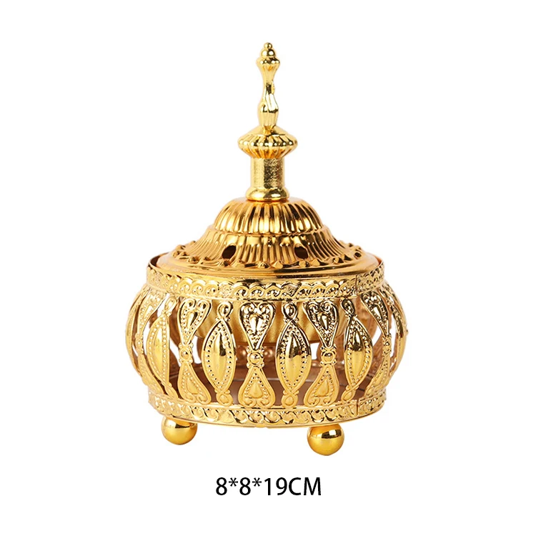 Yoga SPA Home Decor Metal Incense Burner Vintage Arabic Incense Burner Incense Stick Holder