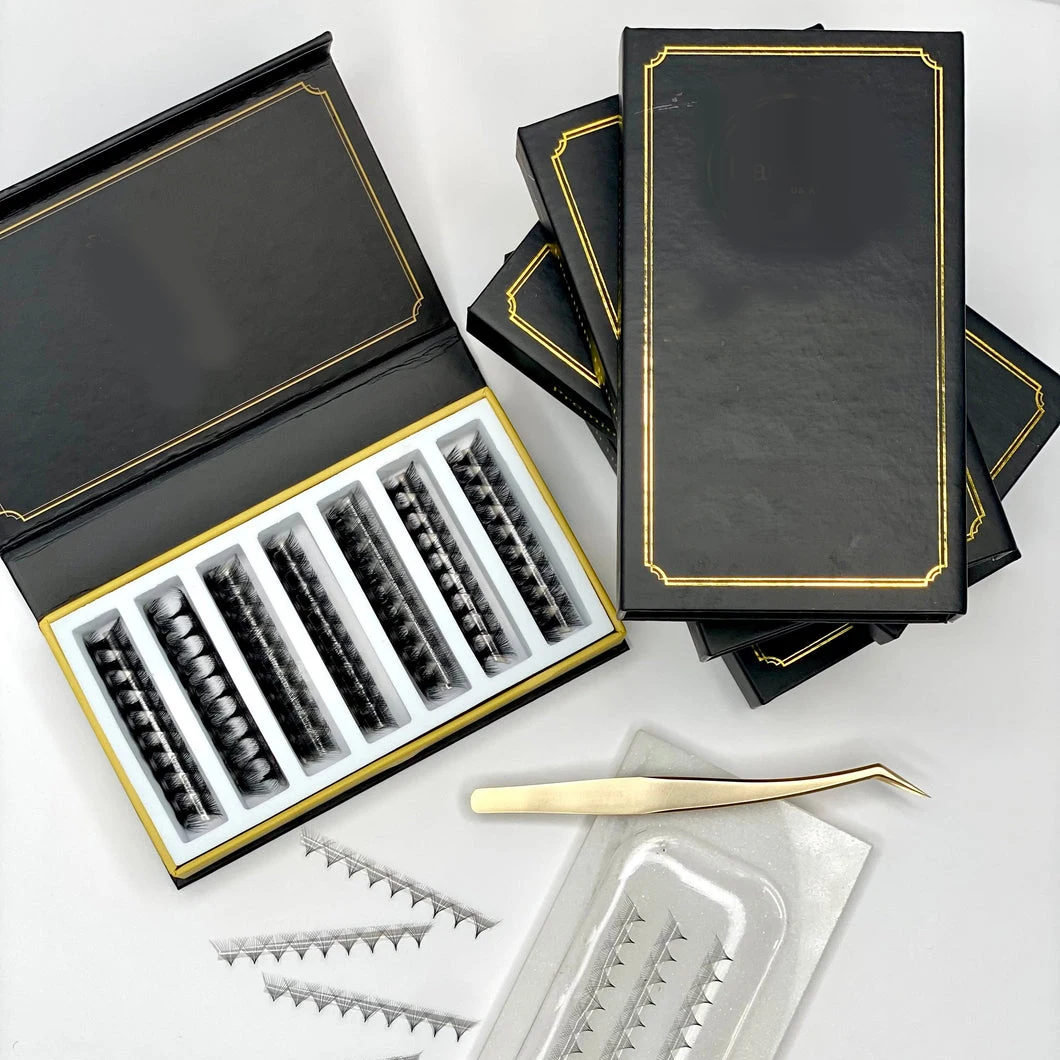 Ultra speed Handmade Premade Fan Lash 3D 4D 5D 6D Silk Eyelash Extension premade eyelash fans big premade tray
