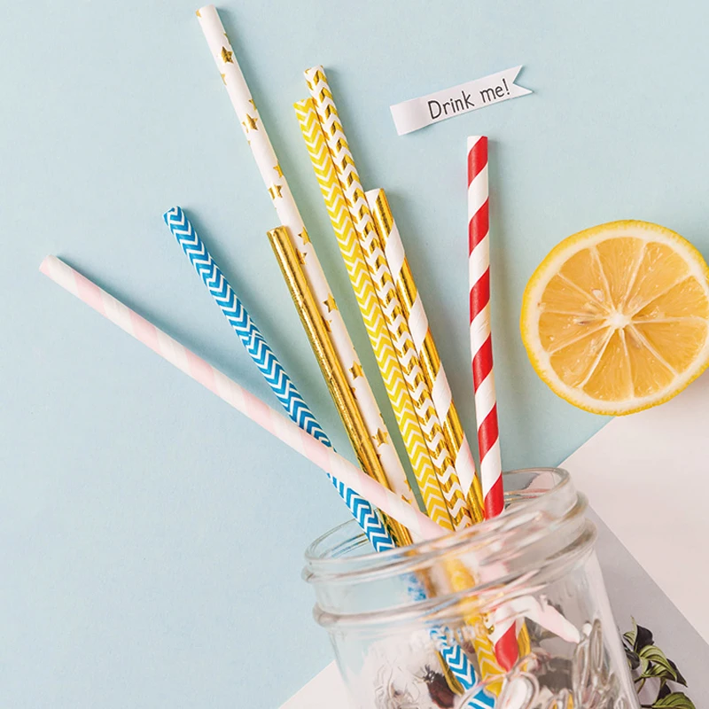 Leatch environmental  biodegradable protection paper Straw, support private custom Straw, kraft paper straw