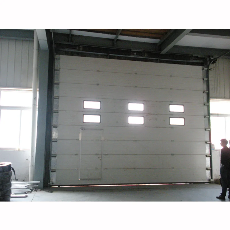 Полиэтиленовые потолочные секционные гаражные двери высокой плотности сделано в Китае Jiangsu