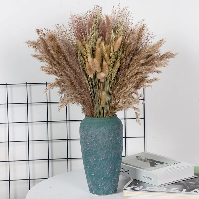 Attractive Price New Type Home Decoration Grey Bunny Tail Pampas Dried Flower