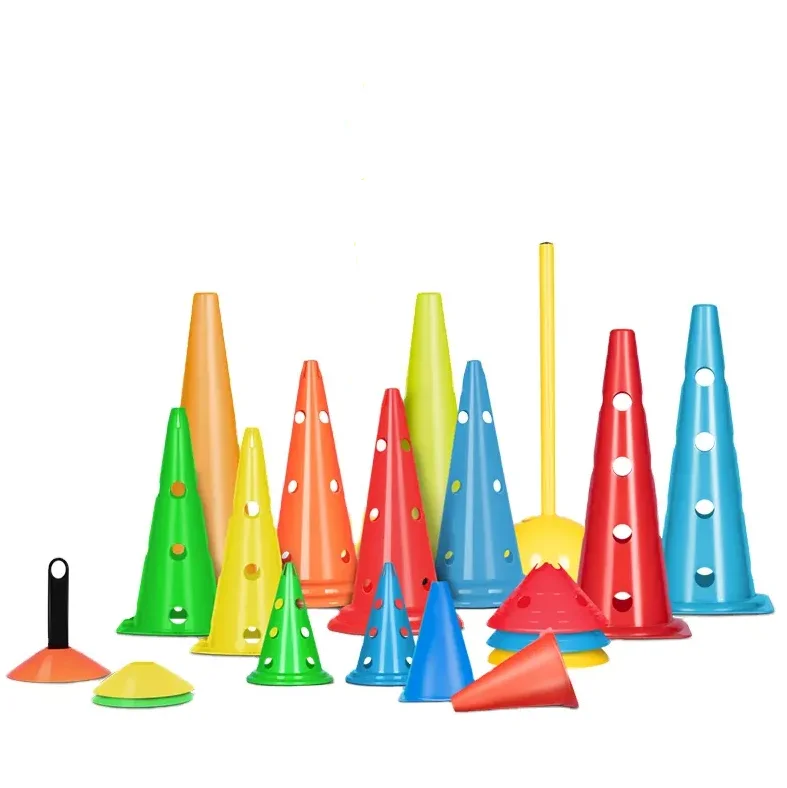 Multi-function Plastic Football training Cone Soccer basketball Training Marker High Quality Cone Agility Cone Set