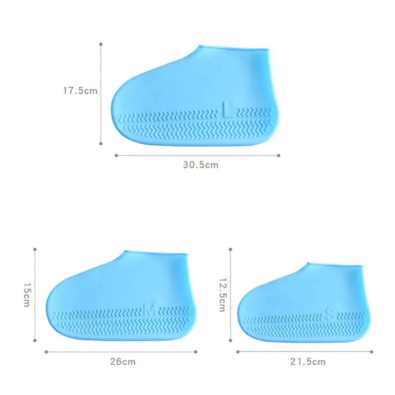 Non-slip silicone overshoe boot cover for neutral shoes Reusable latex waterproof rain shoe cover
