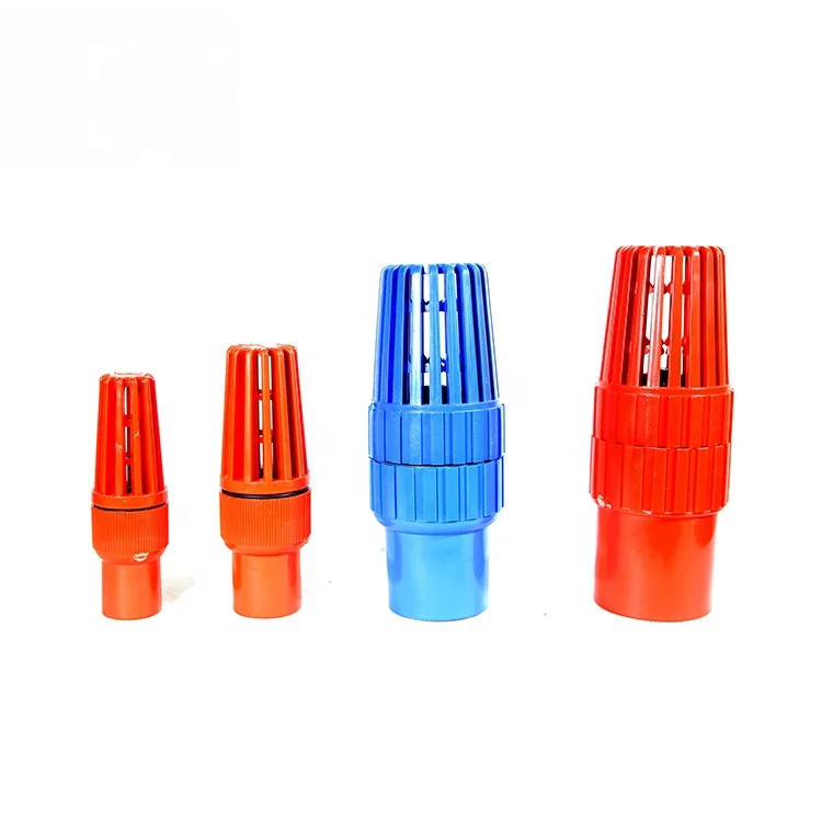 All size available bottom valve top supplier best price PVC plastic foot valve Bule Color