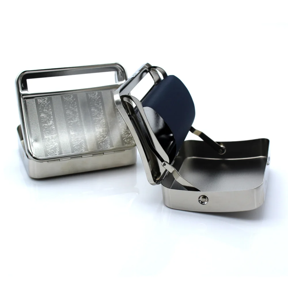 Metal cigarette box 78mm stainless steel cigarette box manual roll cigarette box stock batch