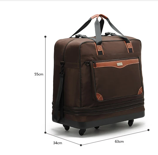 Wholesale rolling duffle bag with wheels  luggage bag  with roller heavy  duty oversizedd bag