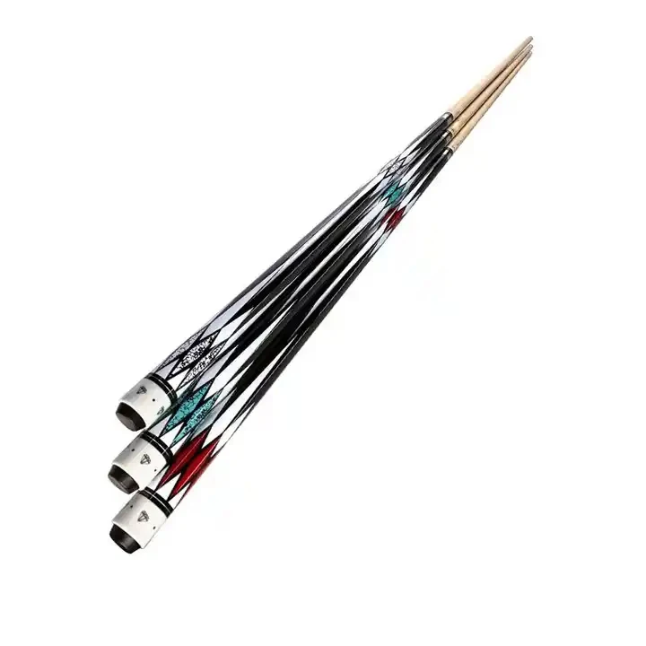 Factory direct stock American billiard cues 1/2 two-section billiard cues Chinese nine-ball solid wood billiard cues