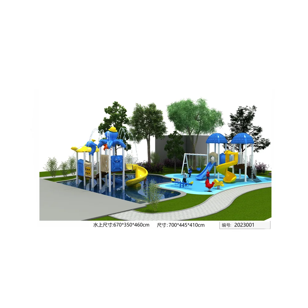 Thrilling Discoveries Water Series Kids Slides Outdoor Playground Equipment for Spirited Play