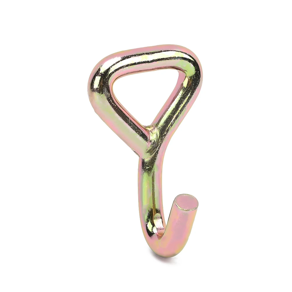 2inch 50mm Metal Single J Hook  Tie Down Hooks For Cargo Control