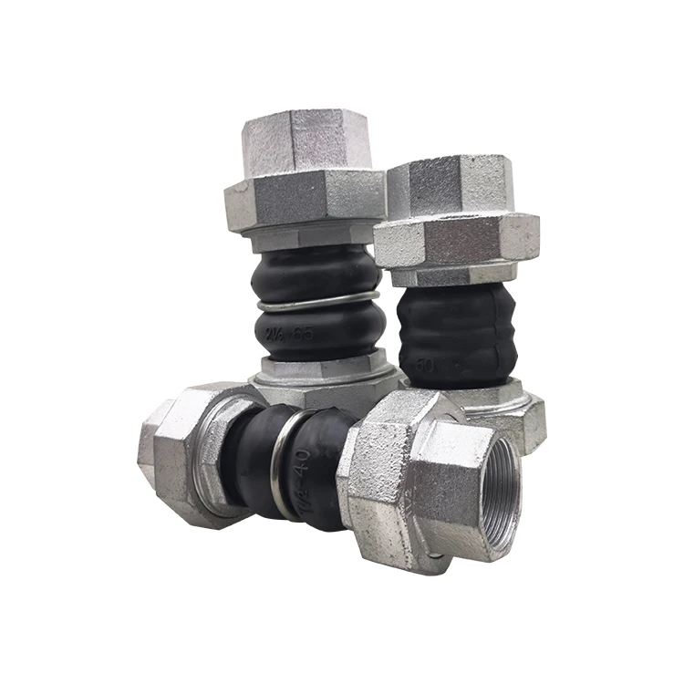 Design Union Type Screwed Threaded Connector Rubber Bellow Expansion Threaded Joint