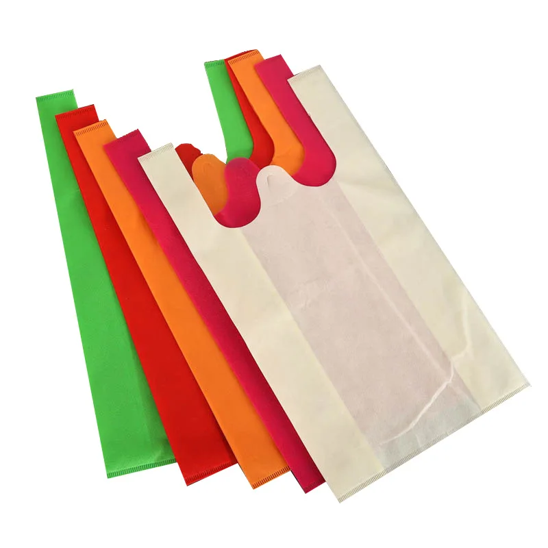 
Manufacturer custom design eco friendly non woven die cut shopping small bag for supermarket 