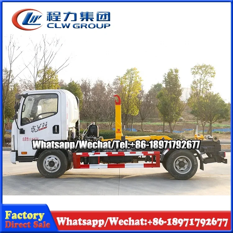 Factory price Faw 4x2 Roll On Roll Off Hook Lift Truck Lift Kit For Dump Truck And Garbage Truck