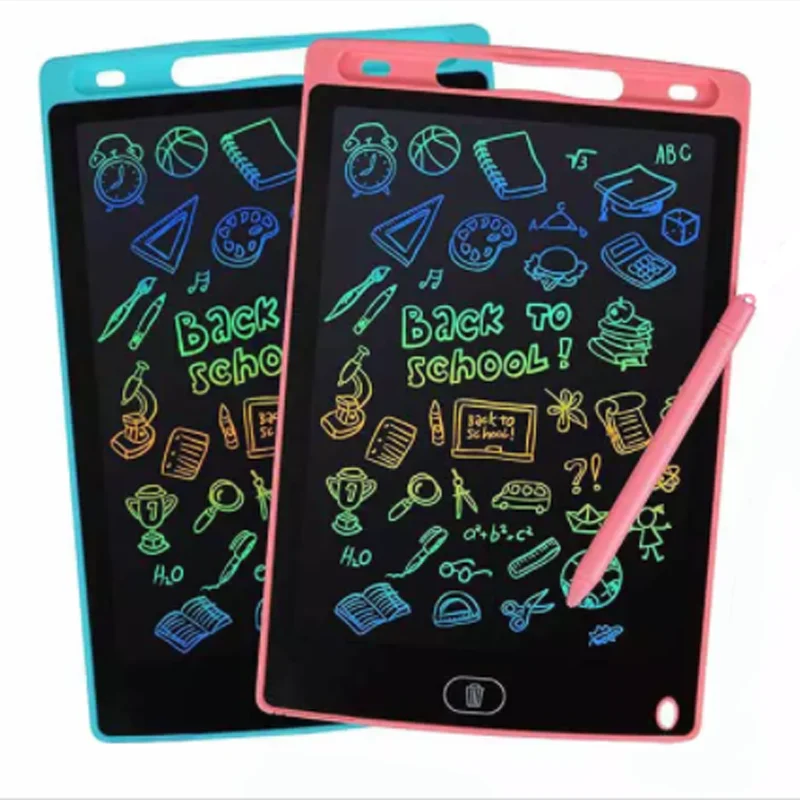Перезаписываемые электронные чернила, многоразовые детские пластиковые стираемые ЖК-планшеты для письма 8,5 Дюймов