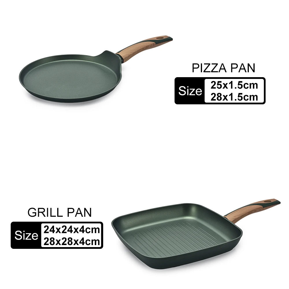 Smartpan Oem 10 шт. антипригарных сковородок набор кухонной посуды приготовление пищи из алюминия