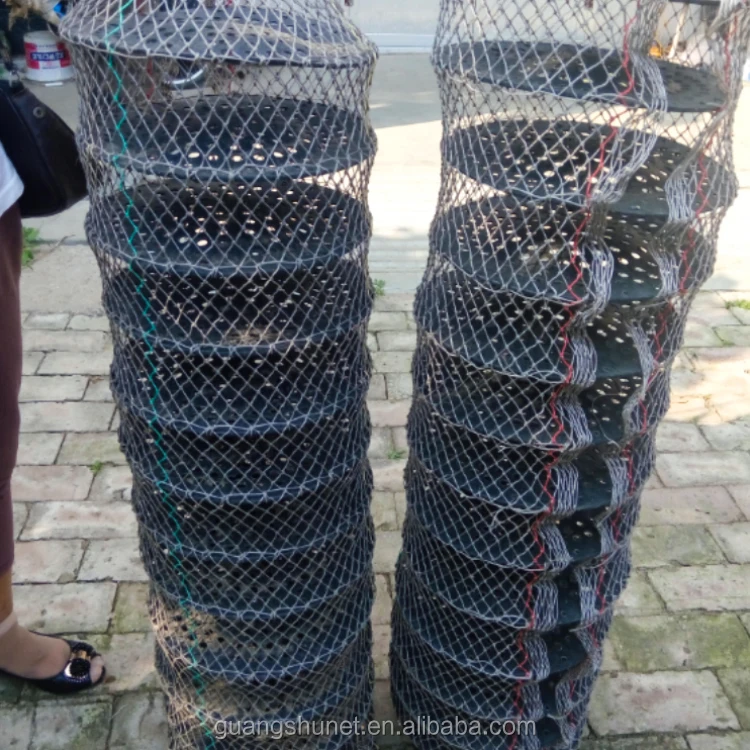 Professional production of new breed cage conch monofilament oyster scallops lantern net