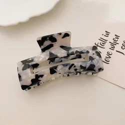 Wholesale Hair Claw Clip Acetate Fall Personalized Custom Logo Big Claw Clips Fashion 8 Colors Glitter Checkered Hair Claws