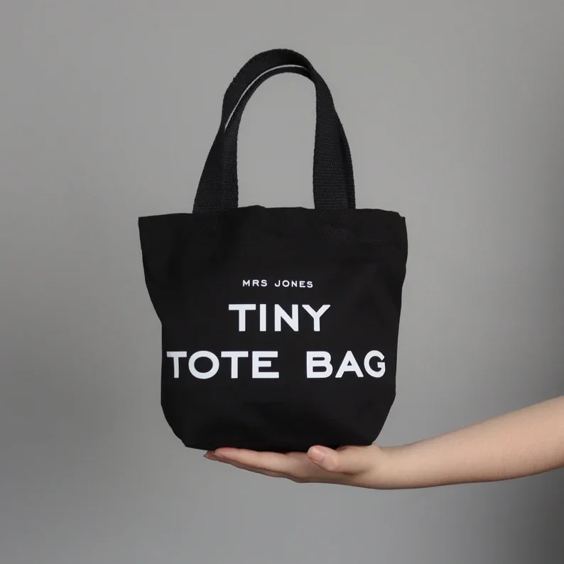 Wholesale High Quality Cute Small Canvas Bag Korean Style Canvas Shopping Bag Eco Friendly Cotton Tote Bags