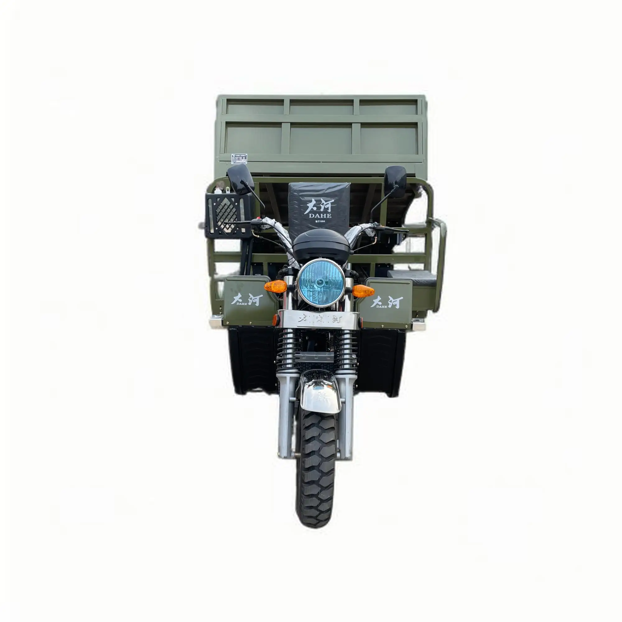Heavy-duty Five Wheel Tricycle Motorcycle 300cc ZONGSHEN Water Cooled Engine Single Hydraulic Dump Tricycle