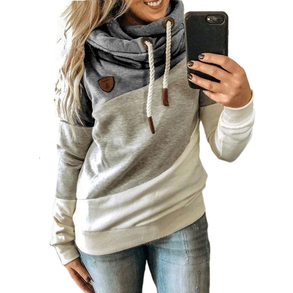 
Custom Fashion Women Bowknot Long Sleeves Hoodies Round Neck Crop Tops Pullover Hoodie 