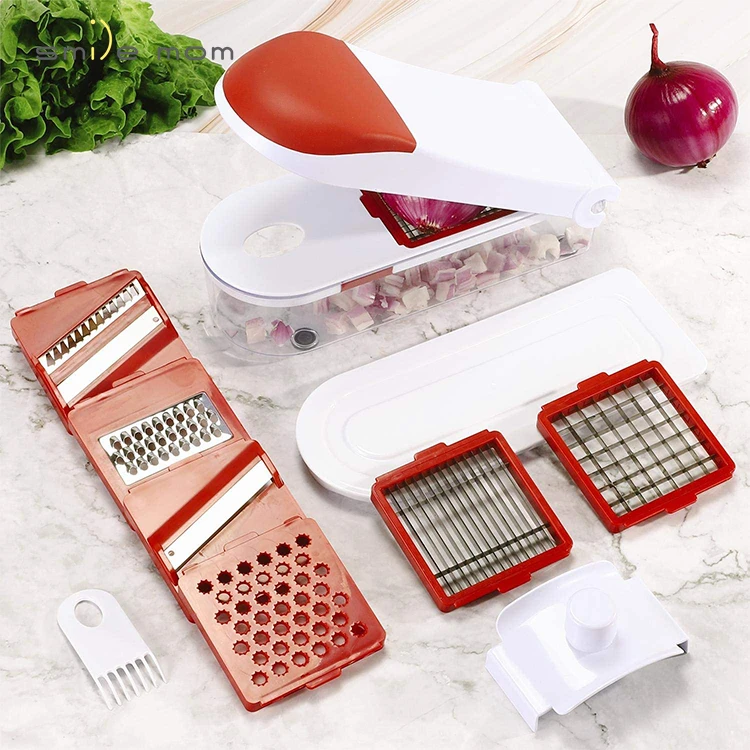 7 in 1 Multifunctional hand operated mini mandoline vegetable cutter slicer for vegetables and fruits