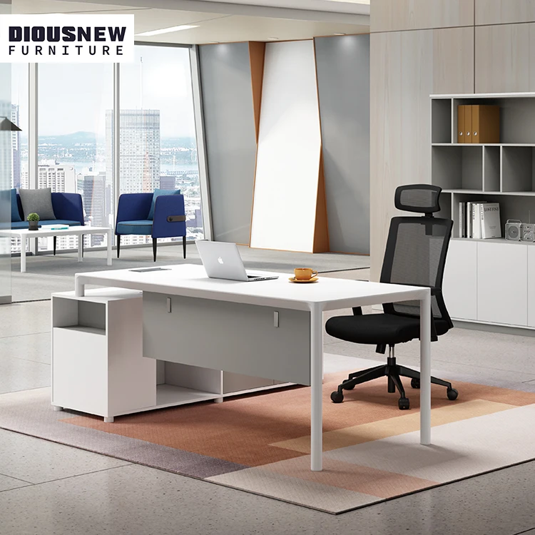 Luxury Office Tables Modern Managing Director Desk Wooden Executive Desk Office Furniture Boss Desk for Office Environment