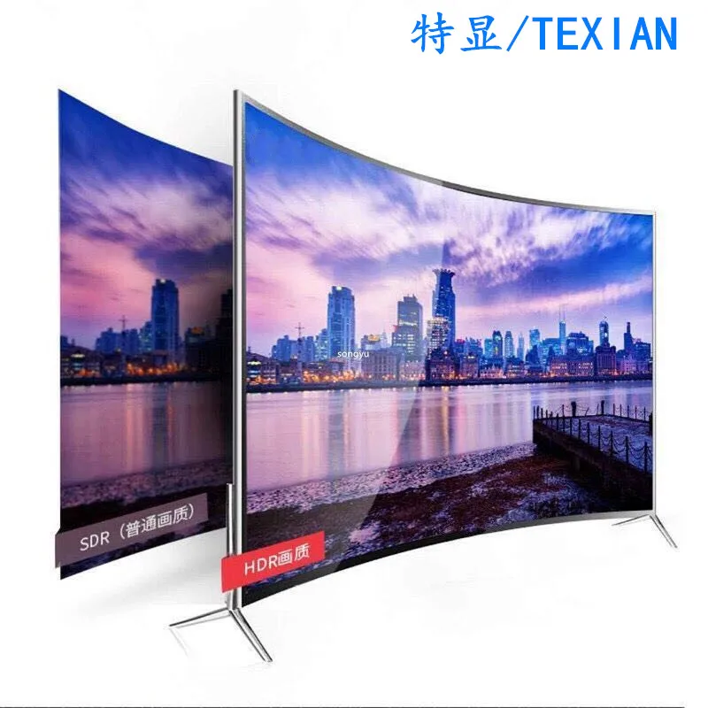 Оптовая продажа с фабрики 55 дюймов изогнутый СВЕТОДИОДНЫЙ smart tv android 4K extremet-тонкие